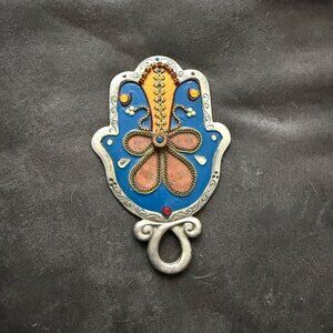 Decorative Hamsa Hand With Intricate Design 6 inches